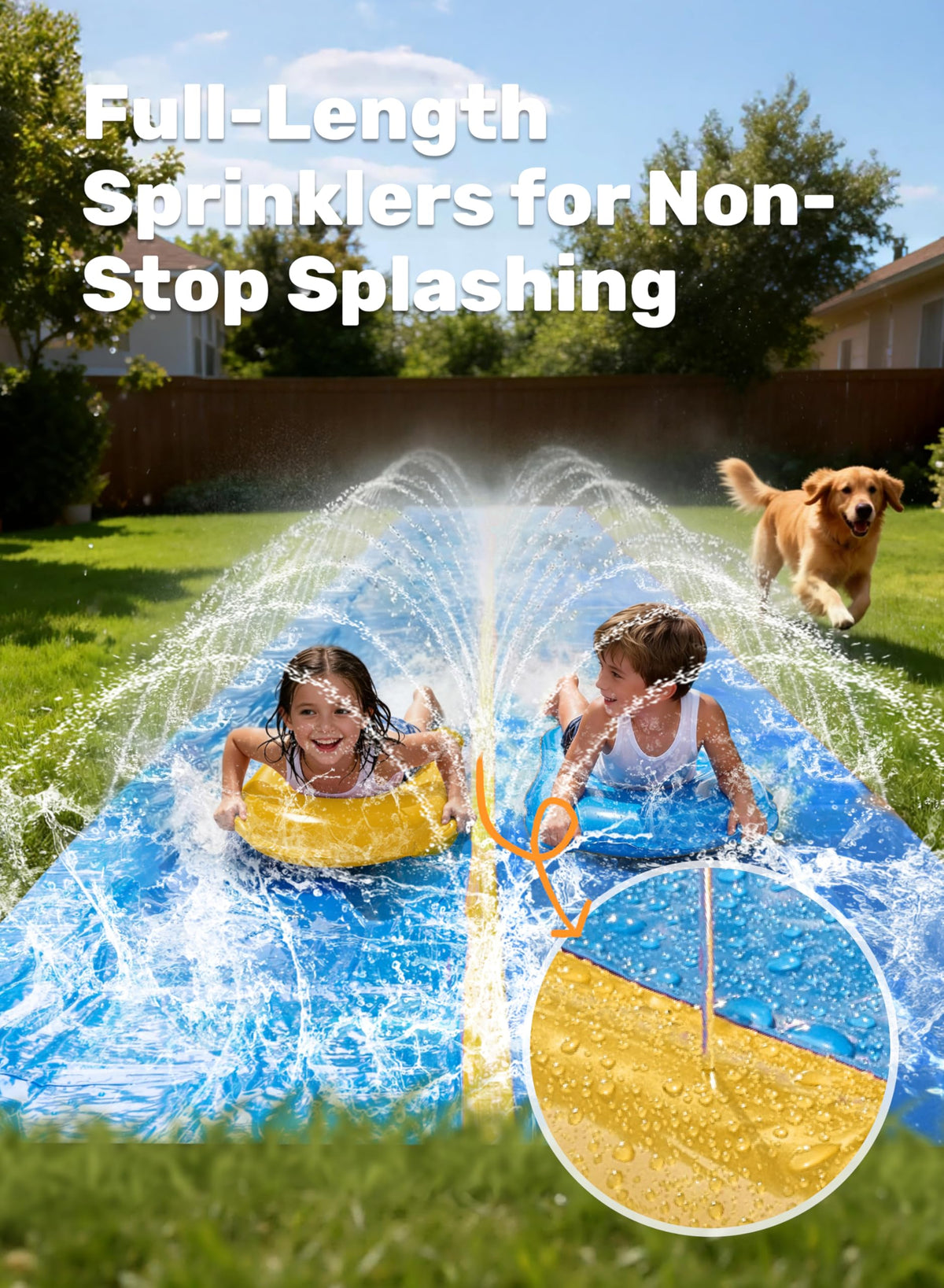 Sloosh inflatable board 20x14 adds stability and playful ride.