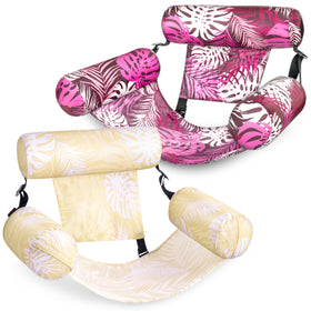 Sloosh inflatable pool float for adults in a two-pack, ideal for poolside lounging.