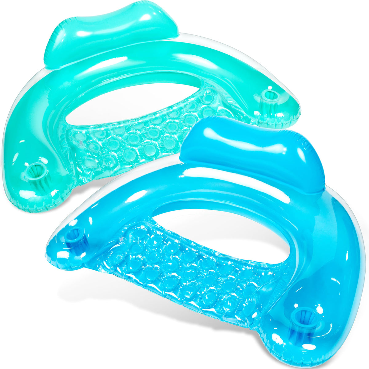 SLOOSH inflatable pool floats adult two-pack for lounging in the sun