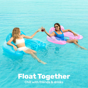 Sloosh pool float with built-in cup holders.