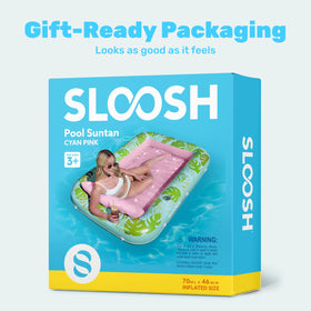 Sloosh adult float offers spacious sunbathing area