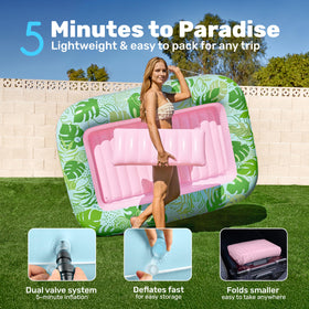 Sloosh compact design inflates quickly for easy transport