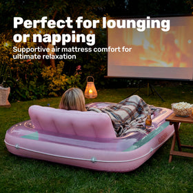 Sloosh tanning pool lounger compact and portable, easy to carry.