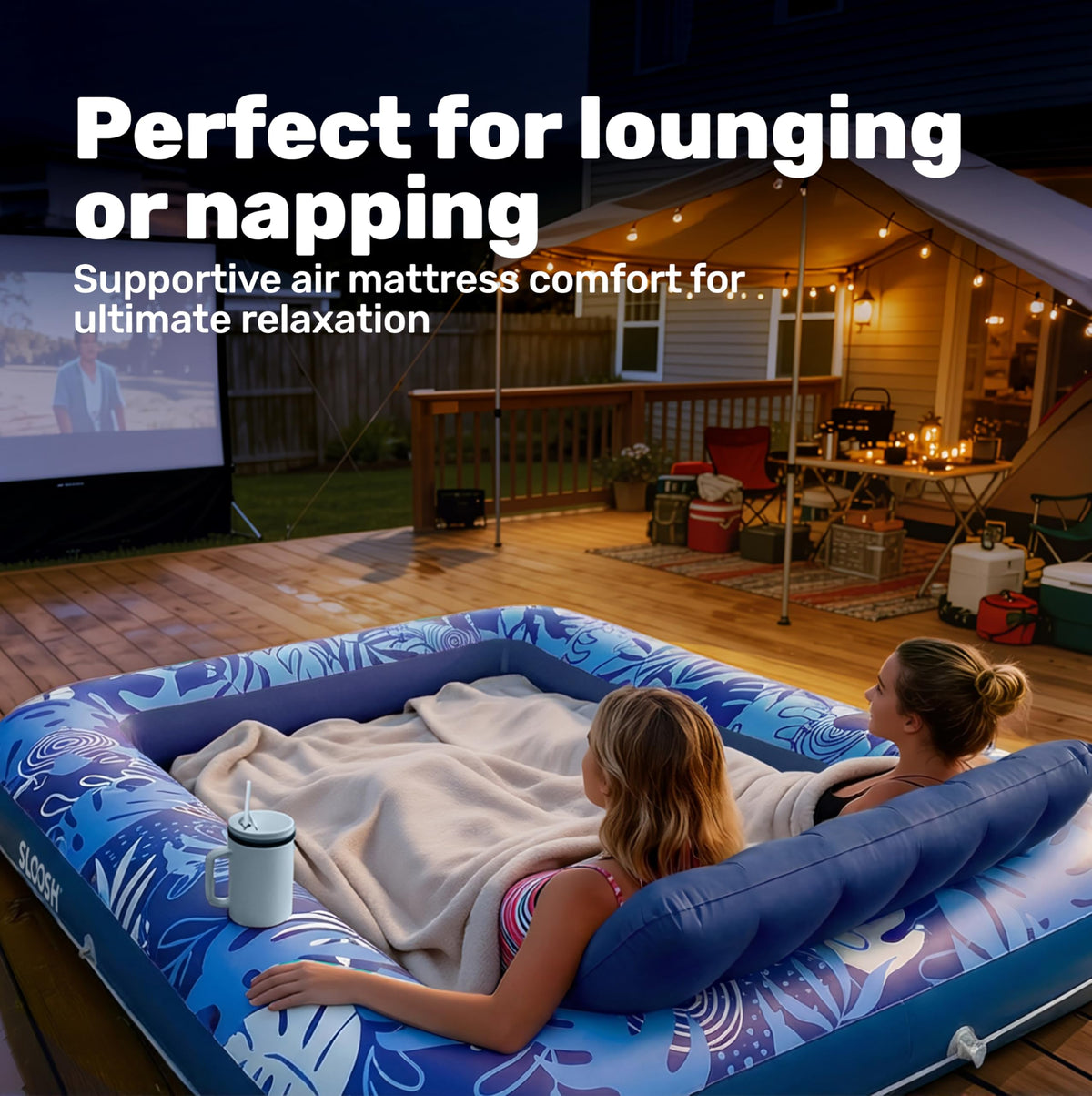 Portable design enables quick setup at beaches or pools.