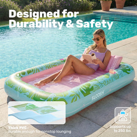 Sloosh durable UV resistant PVC construction for lasting outdoor use