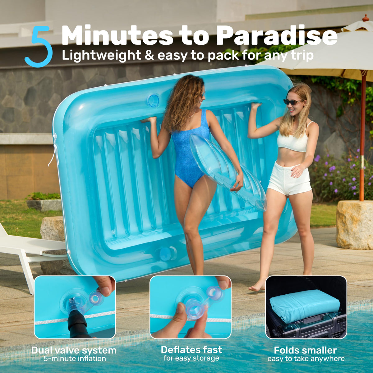 SLOOSH expansive surface ideal for relaxing together.