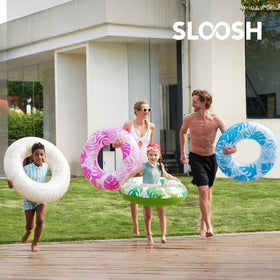 Sloosh kid-friendly pool float designed for ages 84 months and up.
