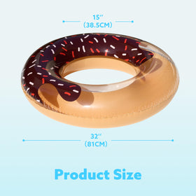 Sloosh kids donut floats: comfortable partial submersion for relaxing pool time