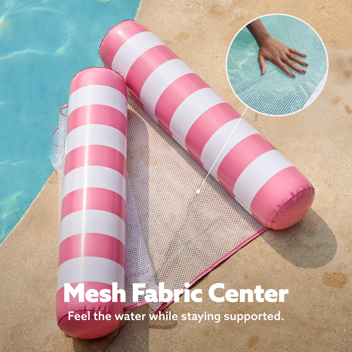 Sloosh mesh seat close-up showing breathable cooling fabric