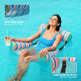 Sloosh mesh sling seat closeup highlighting breathable support.