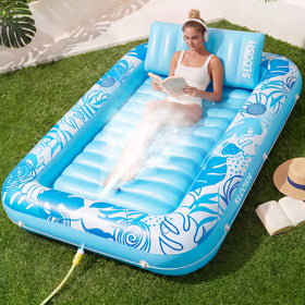 Sloosh misting system lounger poolside for refreshing cooling under the sun.