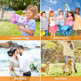 Sloosh bubble guns perfect for outdoor parties and events