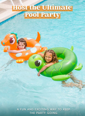 Sloosh pack front 32inch shows three adorable floats.