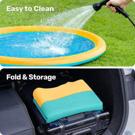 Sloosh pet-friendly splash pad suitable for dogs and playful pets.