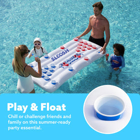Sloosh pong balls included for instant pool party play