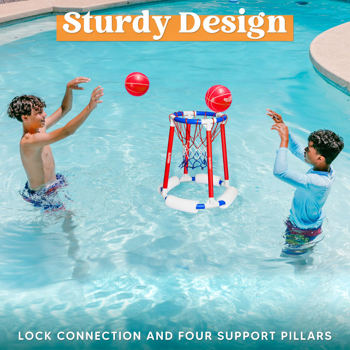 Sloosh pool hoop easy setup for effortless backyard fun.