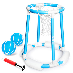 Sloosh pool basketball hoop blue – family-friendly water play.