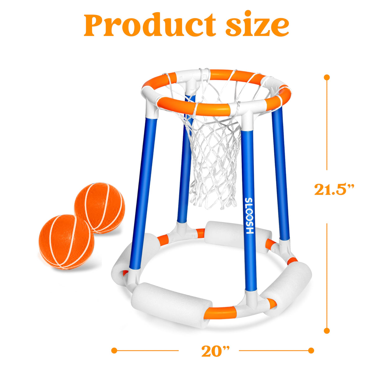 Sloosh hoop children playing teaches coordination in a safe splash zone.