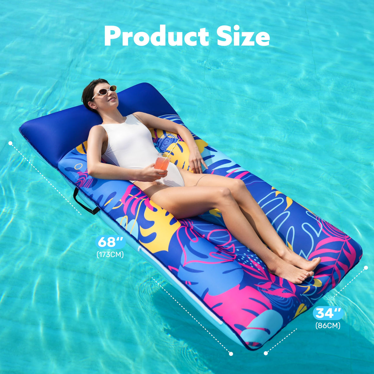 Sloosh pool float shown by poolside, ideal for versatile outdoor use.