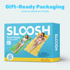 SLOOSH compact pool float ideal for travel and storage