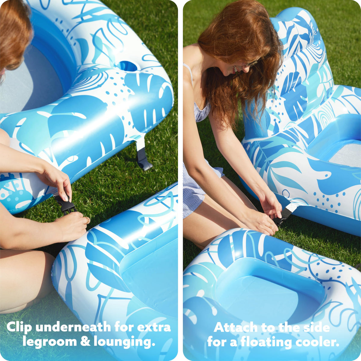 Sloosh easy inflate and deflate feature for quick setup