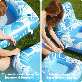 Sloosh easy inflate and deflate feature for quick setup