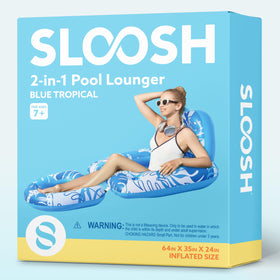 Sloosh portable and lightweight float ideal for pool, beach and lake trips