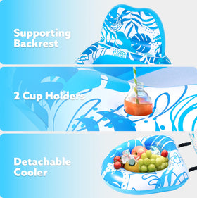 Sloosh tropical leaves design adds style to poolside lounging
