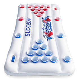Sloosh pool pong table 6ft setup for family poolside fun