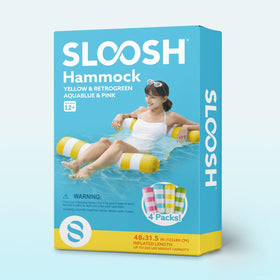 Sloosh poolside lounge setup showcasing versatile lounging options