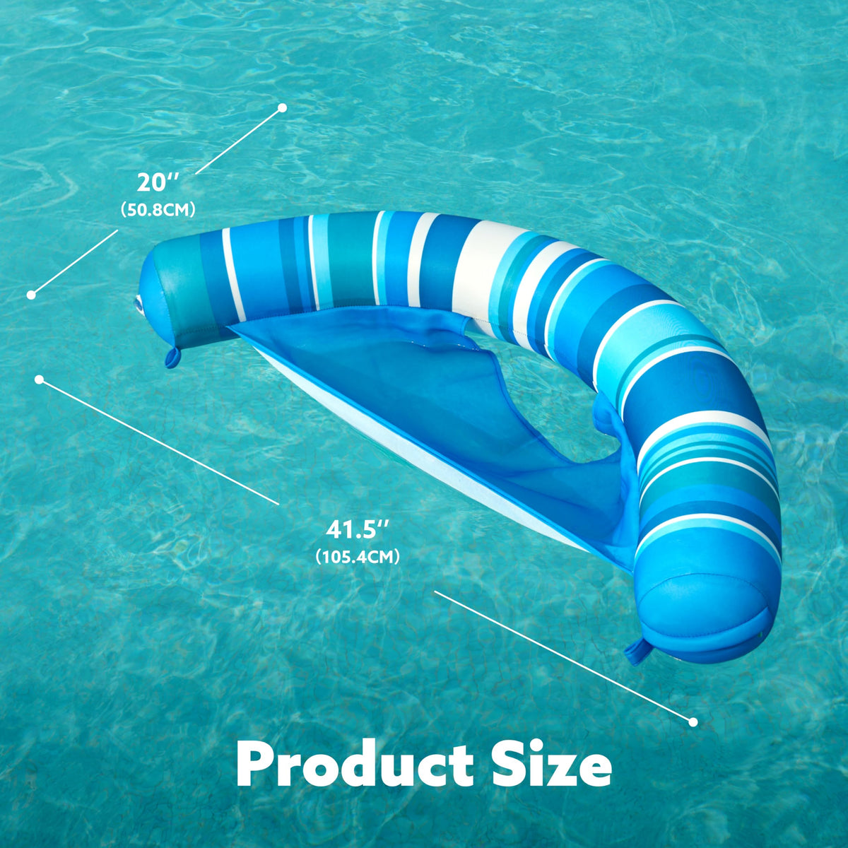Sloosh poolside relaxation for lakes, rivers, or backyard pools.
