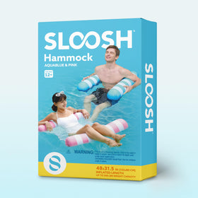 Sloosh poolside relaxation in Aquablue or Pink tones.
