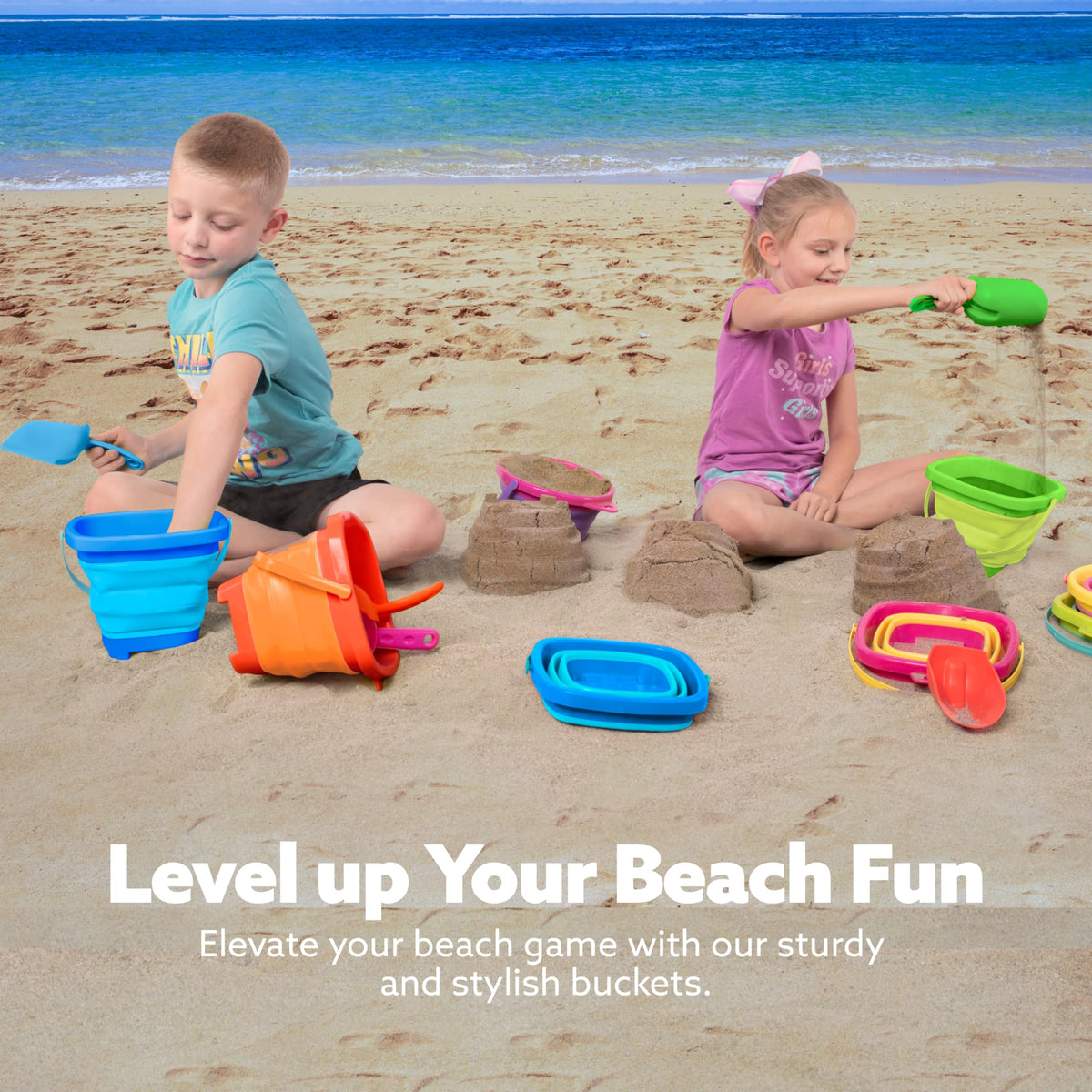 Sloosh portable beach toys set enhances party and outdoor gathering fun.