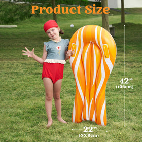 Sloosh boards are portable and easy to store for summer outings.