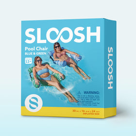 Sloosh portable inflatable float packaging, easy to carry and store.