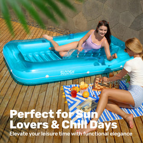 SLOOSH wrap-around design creates a centerpiece for backyard parties.