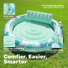 Sloosh inflatable pool built with premium materials for durable backyard use