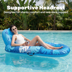 Sloosh float foot-zone design keeps legs comfortably supported.