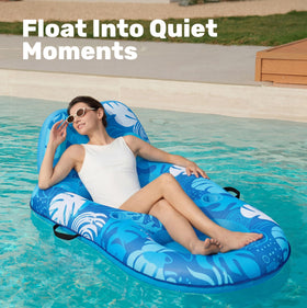 Sloosh float relaxing on calm water for easy lounging.