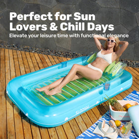 Sloosh backyard oasis lounger ideal for pool, beach, or lake trips