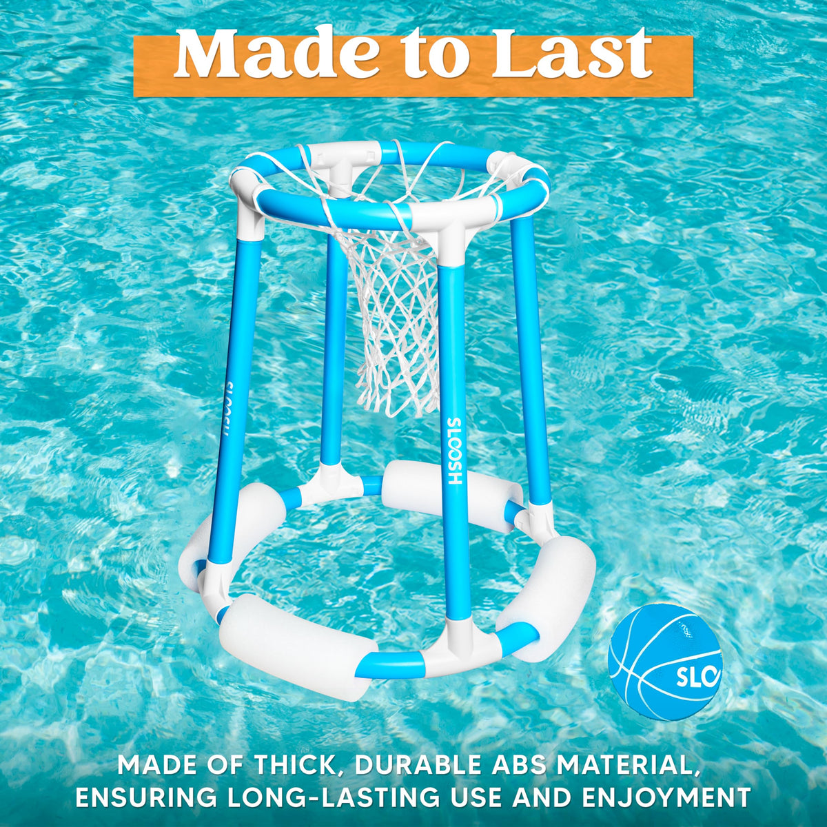 Sloosh pump blue – quick inflation for fast setup.