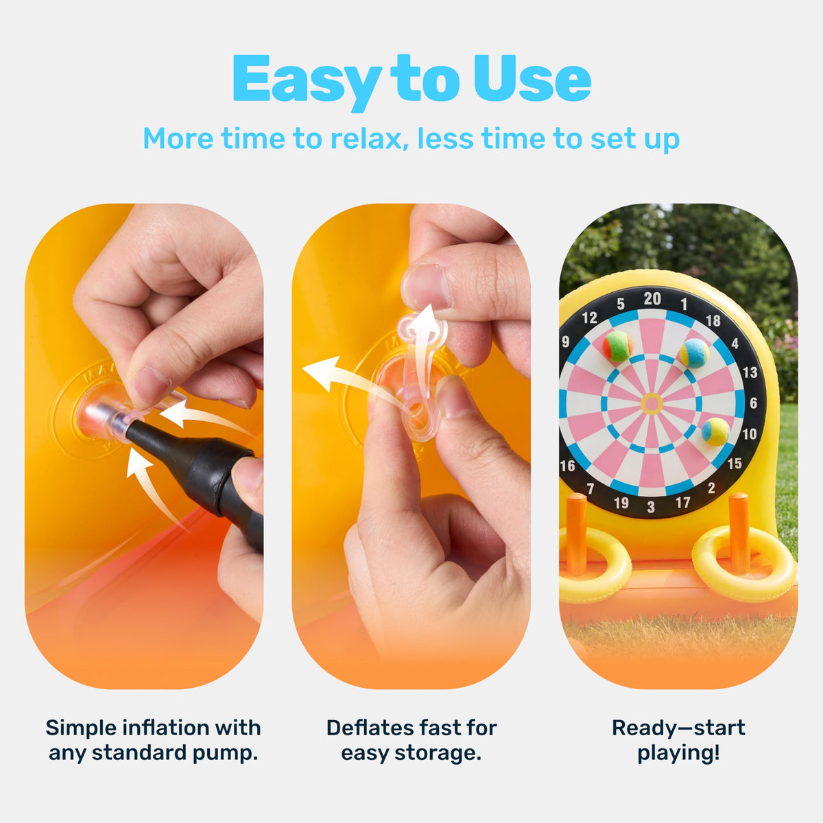 Sloosh durable PVC material resists punctures tears and fading