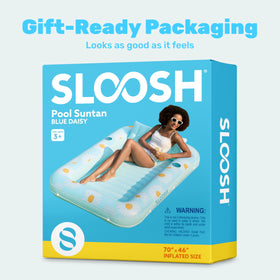 Sloosh inflatable tanning pool blends convenience and comfort for private sun time.