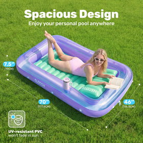 Sloosh lounger with removable pillow and ribbed cushion base for comfort