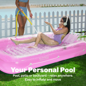 Sloosh ribbed air cushion base delivering cushioned stability for two adults