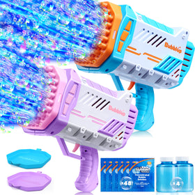 Sloosh rocket bubble gun set ready for outdoor fun