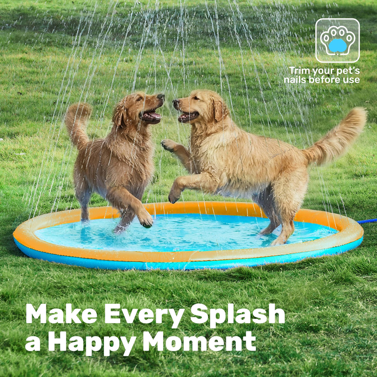 Sloosh safe shallow-water surface supports confident stepping and splashing.