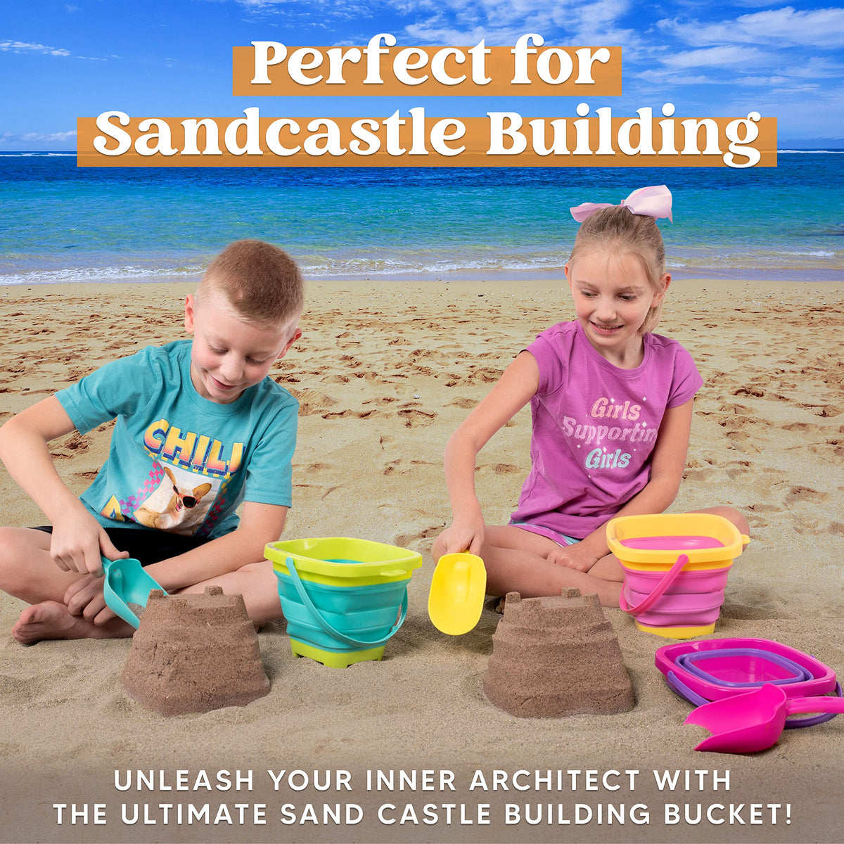 Sloosh sand shovels set ideal for digging and shaping in sand