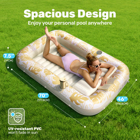 Sloosh solo lounging with ribbed base for secure lounging by the water.