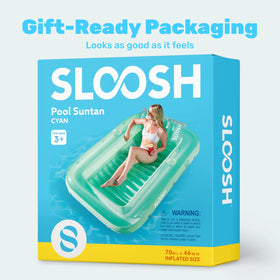 Sloosh solo relaxation pool float for garden days.
